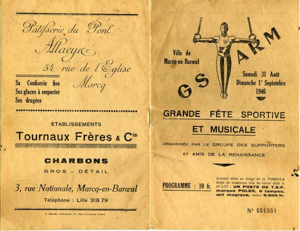 Programme 1946 - Face 1